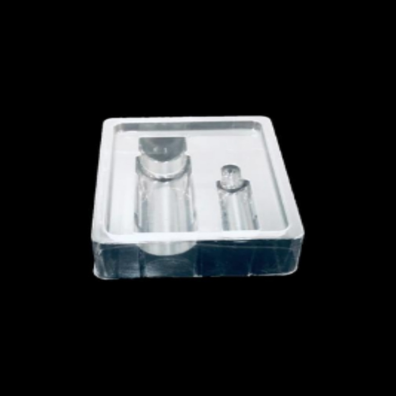 Bandeja blíster de PET transparente con juego de belleza 